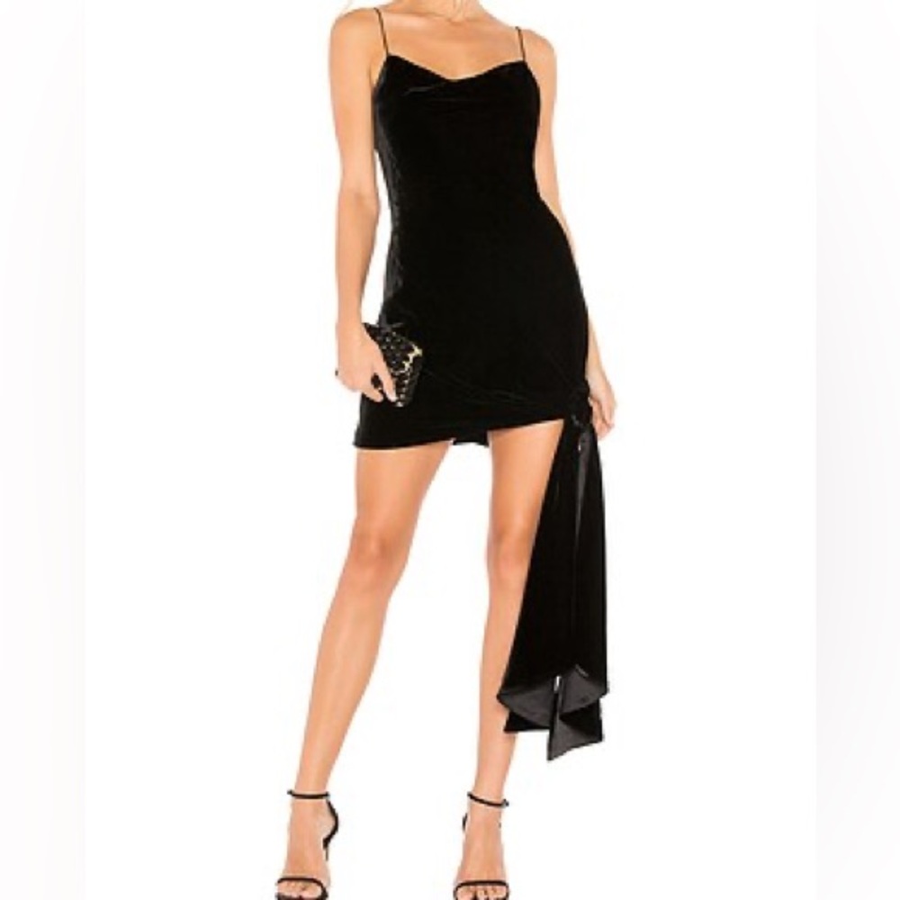 NWT Cinq a Sept Velvet Ryder Dress in Black